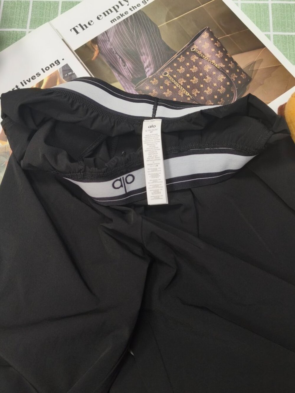 NWT Alo Yoga Women's Black Trouser Authentic⛅XXS-XS(Regular)🚴🏻‍♀️ - Picture 8 of 9